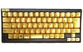 Gold Plated Keyboard Computer Keyboard Keyboard Keyboards