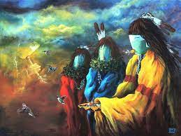 Navajo Artist David K John Navajo Art Native American Artwork Native American Paintings