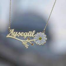 Instagram Da Turkiye Nin Taki Magazasi Kisiye Ozel Altin Kaplamali Gumus Isimli Papatya Kolye Ozel Tasarim Kisiye Ozel Gumu Gold Necklace Jewelry Gold