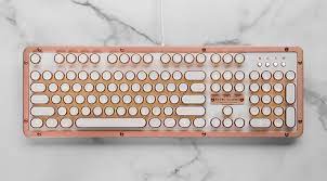 We Re Upgrading Our Desk With This Super Pretty Rose Gold Keyboard Keyboard Retro Typewriter Rose Gold