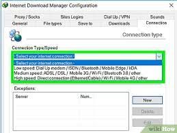 Change the connection type and speed. How To Speed Up Downloads When Using Internet Download Manager Idm