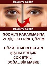 Goz Alti Kararmasi Ve Sislikleri Icin Maske Dogal Cilt Bakimi Organik Cilt Bakimi Dogal Cilt