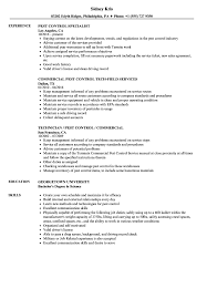 Pest Control Resume Samples Velvet Jobs