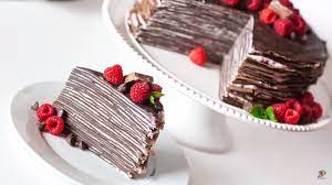 Tort De Clatite Cu Ciocolata Si Crema De Zmeura Retete Practice Recipe Crepe Cake Chocolate Crepes Recipe Chocolate Raspberry