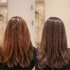 Brassy To Ashy How To Tone Brown Hair Brown Hair Tones Orange Brown Hair Tone Orange Hair
