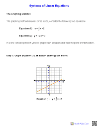 This algebra 2 systems of equations worksheet will produce problems for solving two variable systems of equations algebraically. Algebra 2 Worksheets Systems Of Equations And Inequalities Worksheets