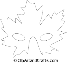 Printable Maple Leaf Mask Pattern Leaf Crafts Printable Coloring Book Coloring Book Pages