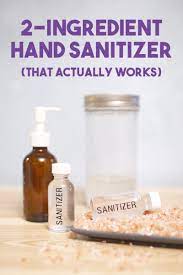 Two Ingredient All Natural Gel Diy Hand Sanitizer Recipe