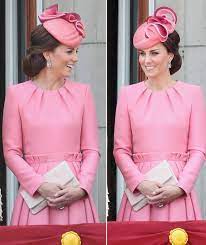 Kate Duchess Of Cambridge Looks Pretty In Pink For Trooping The Colour Duchess Kate Duchess Kate And Pippa
