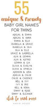 Twin Baby Girl Names Twin Baby Girl Names Twin Baby Girls Baby Girl Names Unique