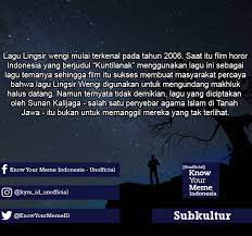 Lingsir wengi lingser linsir lengsir recorded by ctrs_winaariska on smule. Lingsir Wengi Sliramu Tumeking Sirno Ojo Know Your Meme Indonesia Unofficial Facebook