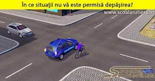 Când între şina de tramvai din dreapta şi marginea trotuarului nu există suficient spaţiu pentru depăşire; Chestionare Auto In Ce SituaÅ£ii Nu VÄƒ Este PermisÄƒ DepÄƒsirea