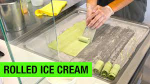 Rolled Ice Cream At Let S Roll Ice Creamery Youtube