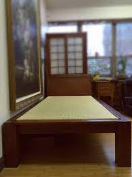 Platform beds low platform beds japanese solid wood bed frame. Tatami Interlocking Platform Bed Japanese Frame Design