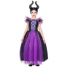 Corna, ali e vestito di malefica per bambina e donna ⇒ consegna 24h. Costume Malefica 5 13 Anni Party Look
