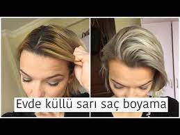 Evde Kullu Sari Sac Boyama Sari Sac Dip Boyasi Gri Sac Nasil Yapilir Youtube Sari Sac Boyalari Sac Kullu Sari Sac