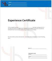 10 Experience Certificate Formats Free Printable Word Pdf Certificate Format Letter Writing Format Work Reference Letter