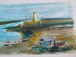 La Baie De L Adon C Est L Avant Port De Saint Gilles Croix De Vie Devant Lequel Ouvraient Les Fenetres De La Villa Kruger Ou Nous Habitions Peintre