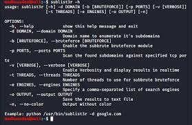 What Is Sublist3r And How To Use It Geeksforgeeks