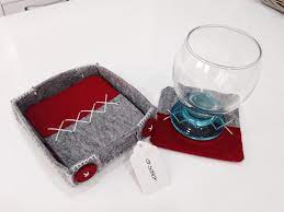 Felt Keceden Bardak Altligi Ve Kabi Diy Coasters Crafty Projects Coasters