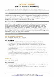 Dot Net Developer Resume Samples Qwikresume