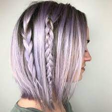 ألوان صبغات شعر مميزة تسريحات ماكياج بنات 11 Lilac Hair Braids For Short Hair Ombre Hair Color