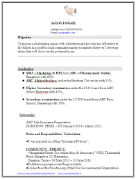 Sample Template Of Excellent Fresher Or Experience Resume With Career Objective And Job Profile Career Objectives For Resume Resume Format Job Resume Examples