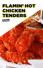 How To Make Flamin Hot Chicken Tenders Chicken Tender Recipes Hot Chicken Recipes