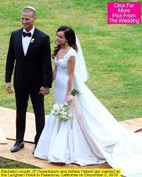 Ashley Hebert S Wedding Dress Married Jp Rosenbaum In Randi Rahm Celebrity Wedding Dresses Celebrity Weddings Wedding Dresses