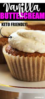 Keto Vanilla Buttercream Frosting Vanilla Frosting Recipes Frosting Recipes Healthy Frosting Recipes