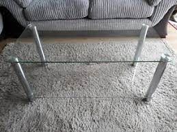 A glass coffee table makes for an elegant, subtle addition to the room, while a coffee table with storage is perfect for creating space for a striking they add just as much vibrancy and should last longer when cared for properly. Argos Home Matrix Coffee Table Chrome And Glass Ebay