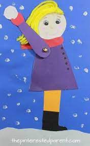 Throwing Snowballs Craft Or Mixed Media Art With Free Printable Template Winter Arts And Crafts For Kids Winter Crafts Kids Art Projects Winter Art Projects