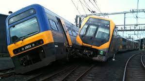Two Trains Crash Into Each Other During A Shunting Procedure At Sydney S Eveleigh Train Yard Train Crash Train Train Group