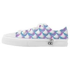 Girly Mermaid Scales Beautiful Low Top Sneakers Ocean Side Nature Waves Freedom Design Top Sneakers Shoe Print Sneakers