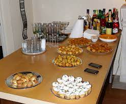 A buffet is a system of serving meals in which food is placed in a public area where the diners serve themselves. Sur Mon Buffet Du Nouvel An Archifood