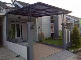 Masyarakat indonesia mengenal kata kanopi sebagai struktur bangunan yang berfungsi untuk sebagai atap tambahan dari luar rumah. 48 Desain Kanopi Modern Pilihan Tepat Untuk Rumah Minimalis Rumahku Unik