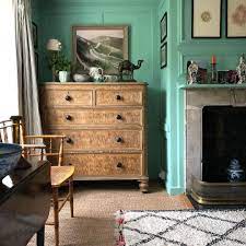 Blue Walls Grey Day The Colour Is Cambridge Blue By Papers And Paints Modern Bedroom Furniture Bedroom Sets English Decor