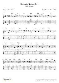 Karayip Korsanlari Gitar Nota Tab Gitaregitim Net Flut Muzik Notalari Muzik