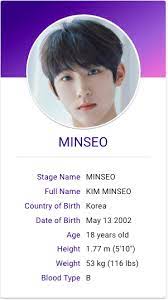 Kim Minseo Drippin Kpop Profiles Kim Kpop Groups