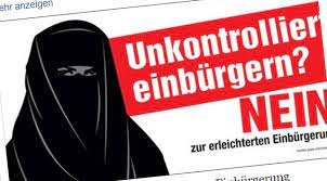 Die initiatoren der volksabstimmung werten das als zeichen der radikale islam müsse in die schranken verwiesen werden, sagte anian liebrand von der rechtskonservativen svp am sonntag in fernsehen. Svp Hasst Schweizer Italos In Burkas Fadegrad