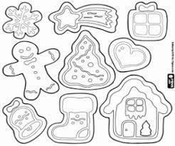 Print and color, then cut out to make cute gift tags, holiday decorations, tree ornaments. Christmas Cookies Coloring Pages Printable Games