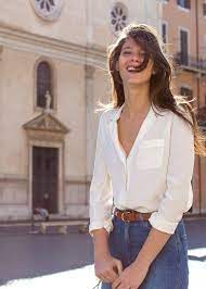 French Girl Style White Blouse Adored Vintage French Girl Style Outfits Parisian Chic Style French Girl Style