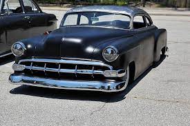 Chopped 54 Chevy A Chopped Black 1954 Two Door Chevy Is A Bulletproof Recipe For A Cool Car But Only If Chevy Hot Rods Cars Chevy Muscle Cars