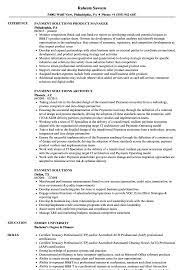 Payment Solutions Resume Samples Velvet Jobs