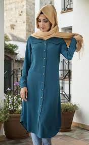 Tesettur Uzun Tunik Modelleri Tesettur Giyim Tunik Moda Stilleri Giyim