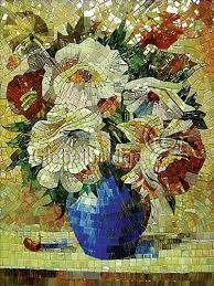 Intense Tile Mosaic Mosaic Art Mosaic Artwork Floral Mosaic