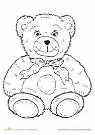 Teddy Bear Worksheet Education Com Teddy Bear Coloring Pages Bear Coloring Pages Teddy Bear Template