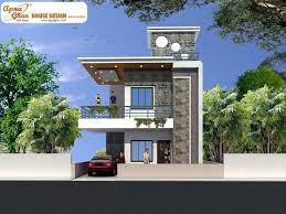 For custom house map please contact us at housemap@decorchamp.com and our architect will help you in designing 20 feet by 45 feet two story house plan. Duplex House Plans India 900 Sq Ft Capatec House Outside Design Duplex House Design House Designs Exterior