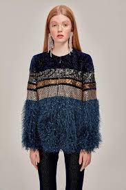 Tuvanam For Trendyol Tuvanam For Trendyol Lacivert Payetli Ve Puskullu Ceket Tdpaw19ut0060 Elbise