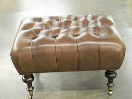 Hf 454 Small Tufted Turned Leg Ottoman Hallman Furniture Homcom 51 faux leather unique tufted storage bench ottoman.